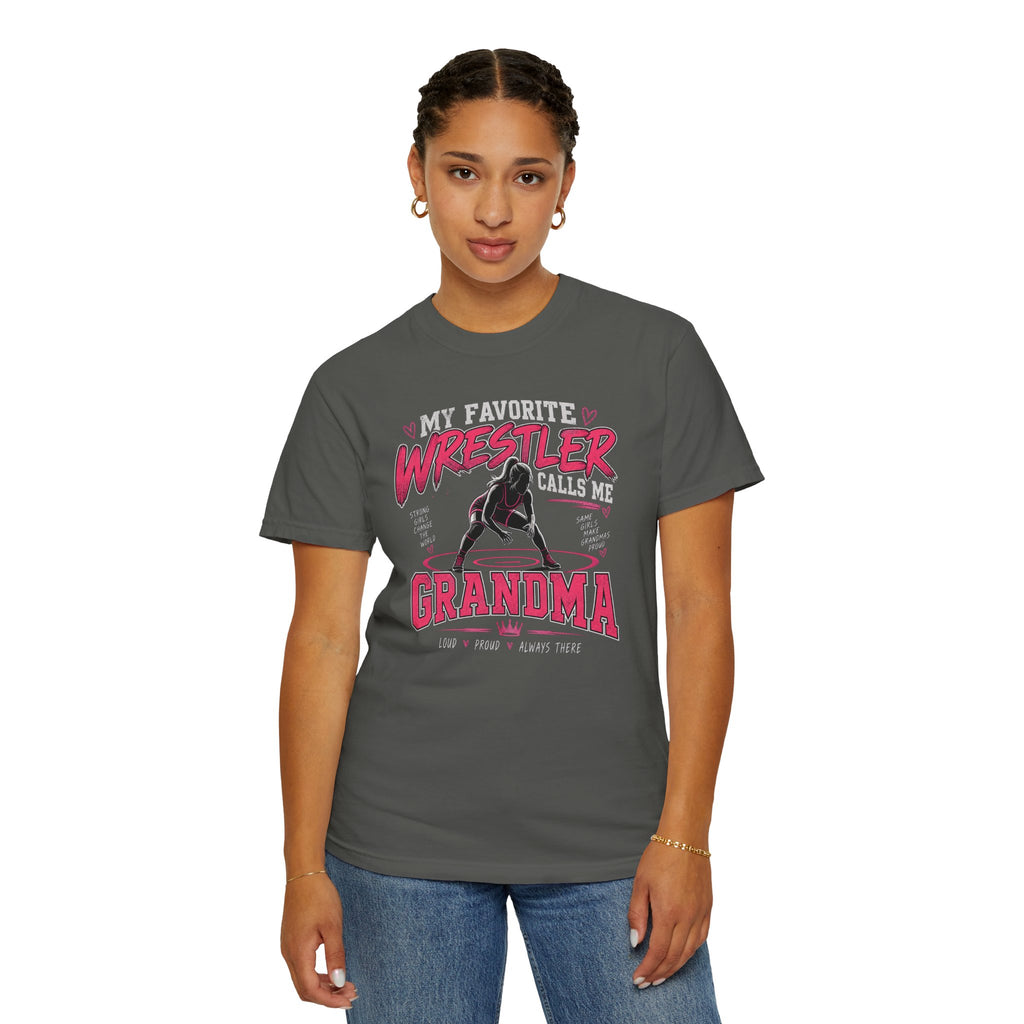 My Favorite Wrestler Calls Me Grandma T-Shirt | Wrestling Grandma Tee