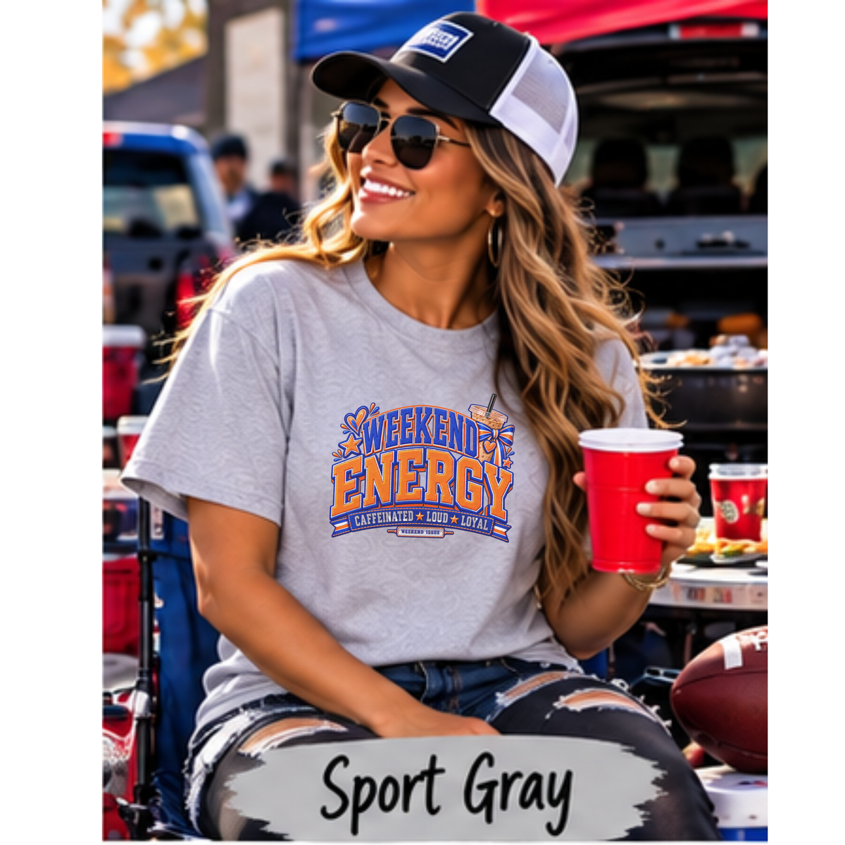 Weekend Energy Sports Shirt | Choose Your Team Colors
