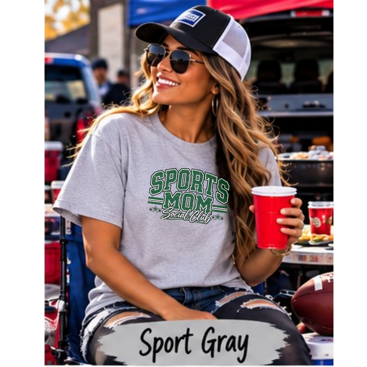 Sports Mom Social Club | Neutral & Team Colors | T-Shirt & Long Sleeve