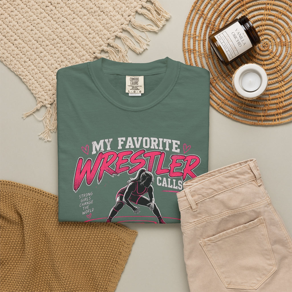 My Favorite Wrestler Calls Me Grandma T-Shirt | Wrestling Grandma Tee