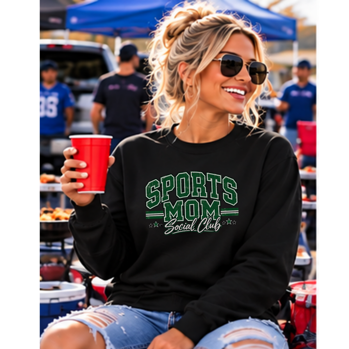 Sports Mom Social Club | Neutral & Team Colors | T-Shirt & Long Sleeve