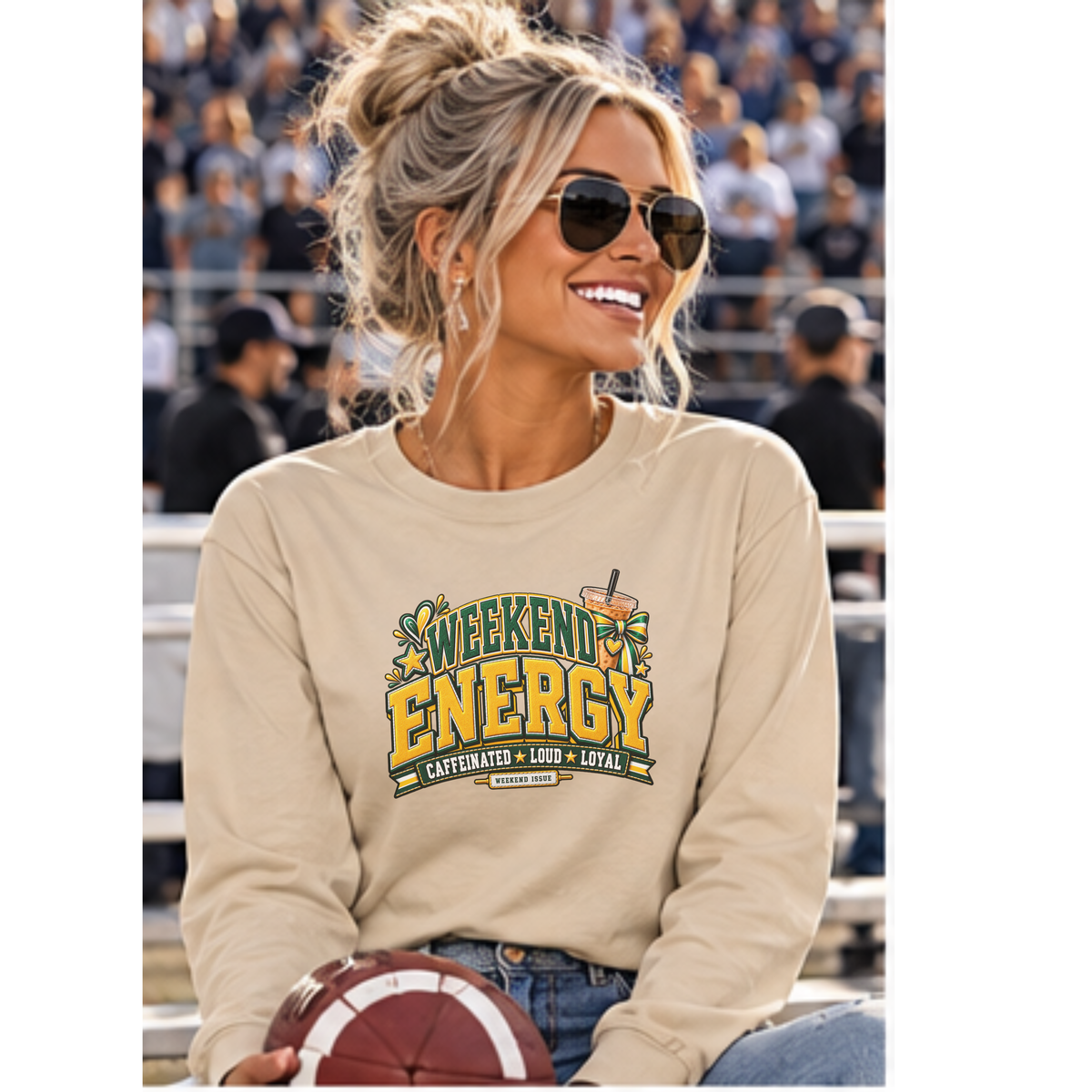 Weekend Energy Sports Shirt | Choose Your Team Colors
