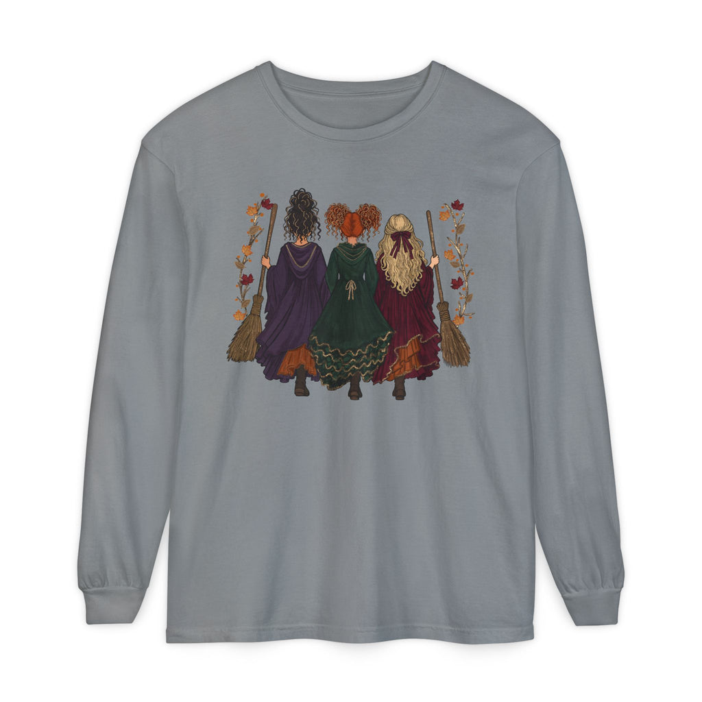 Witchy Sisters Halloween T-Shirt | Three Witches Fall Tee