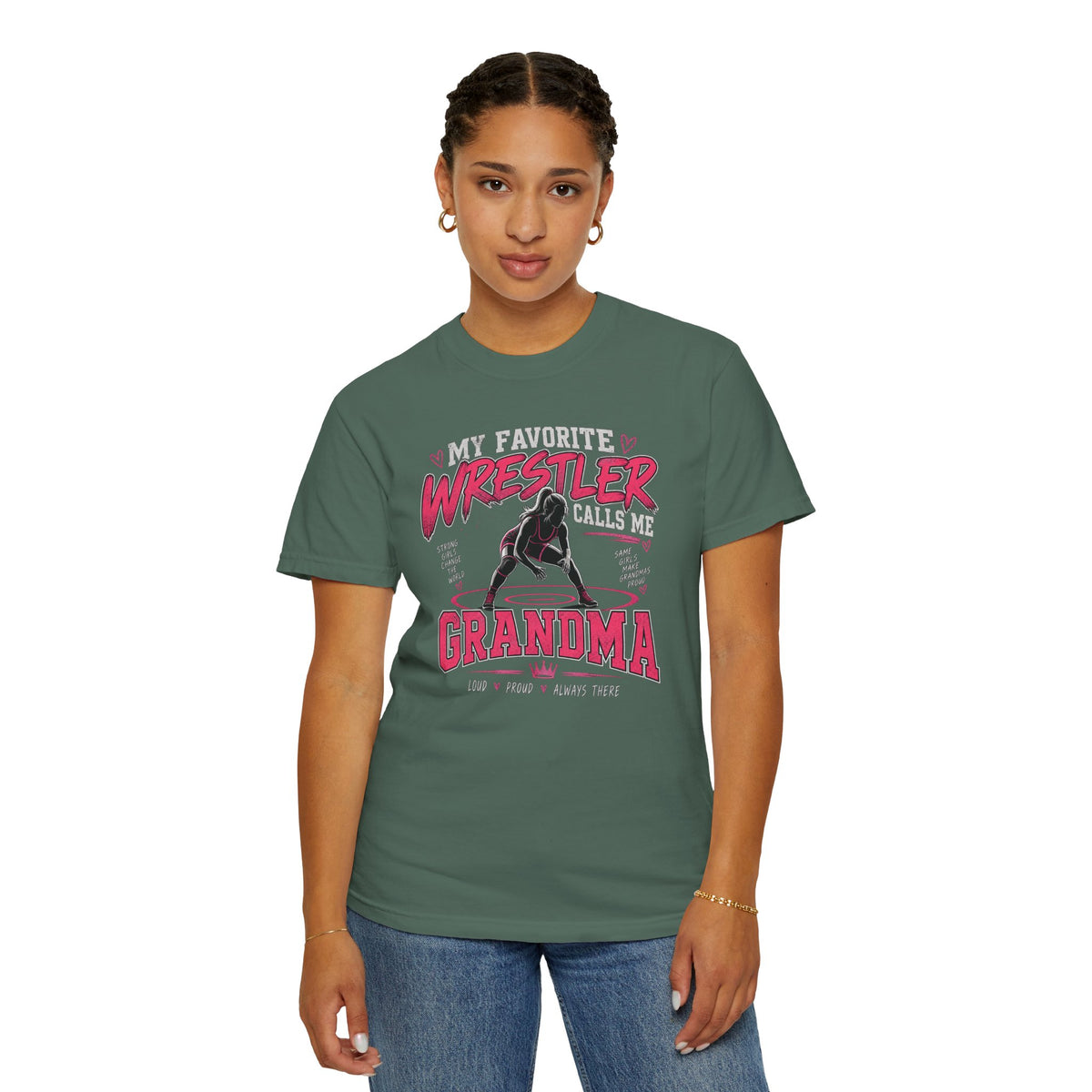 My Favorite Wrestler Calls Me Grandma T-Shirt | Wrestling Grandma Tee
