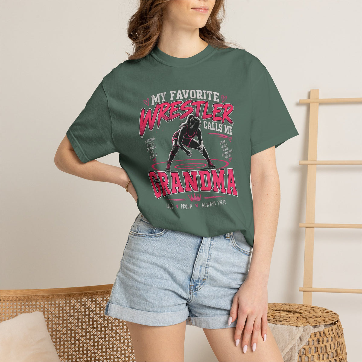 My Favorite Wrestler Calls Me Grandma T-Shirt | Wrestling Grandma Tee