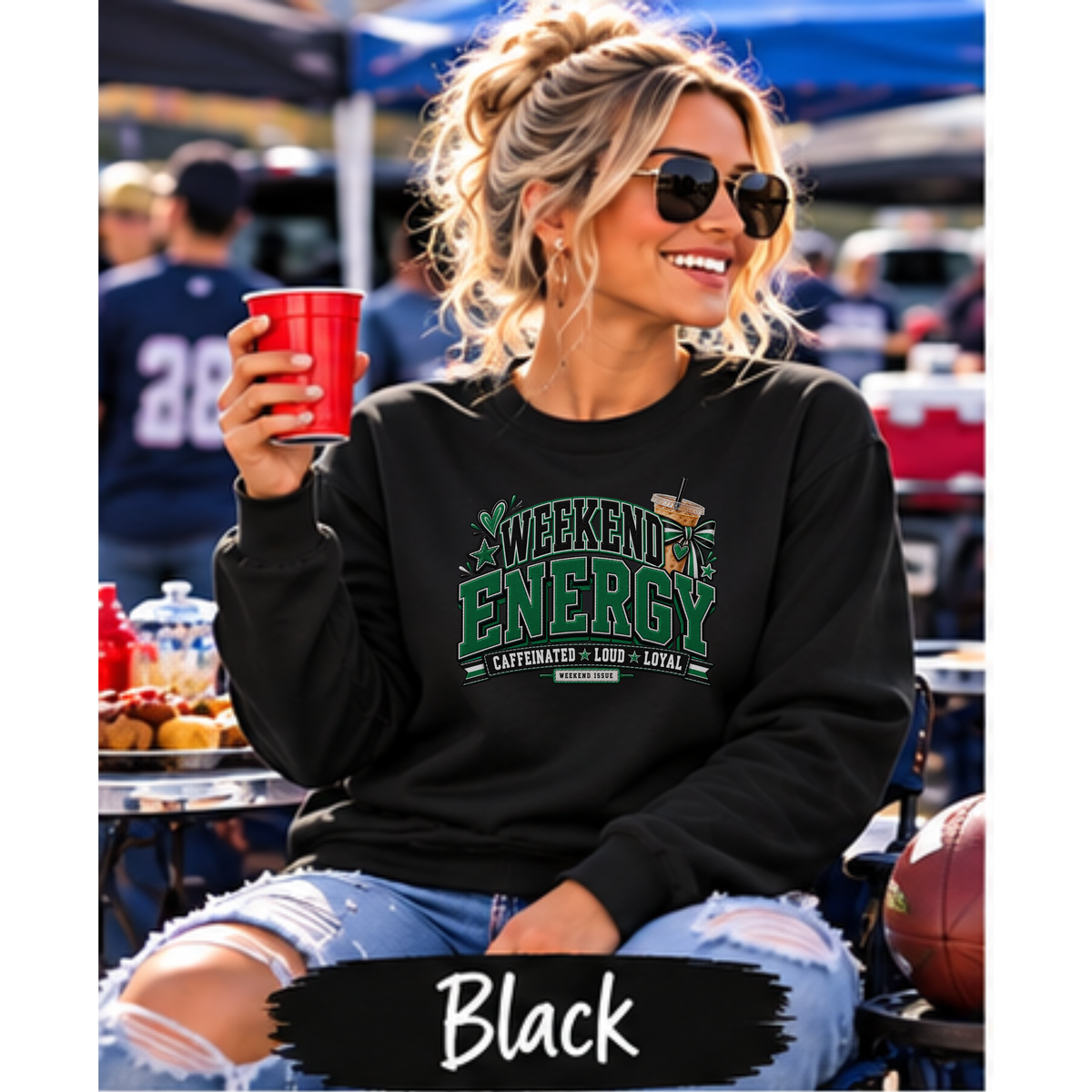Weekend Energy Sports Shirt | Choose Your Team Colors