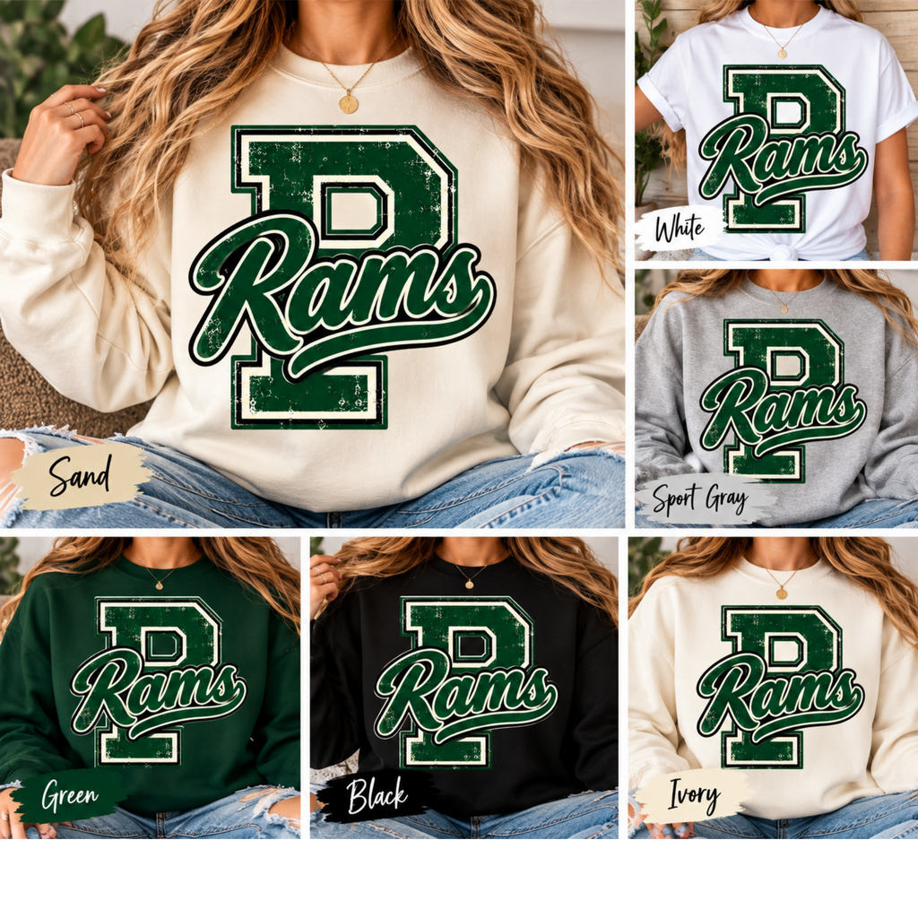 Retro School Spirit Apparel – Choose Your School & Colors