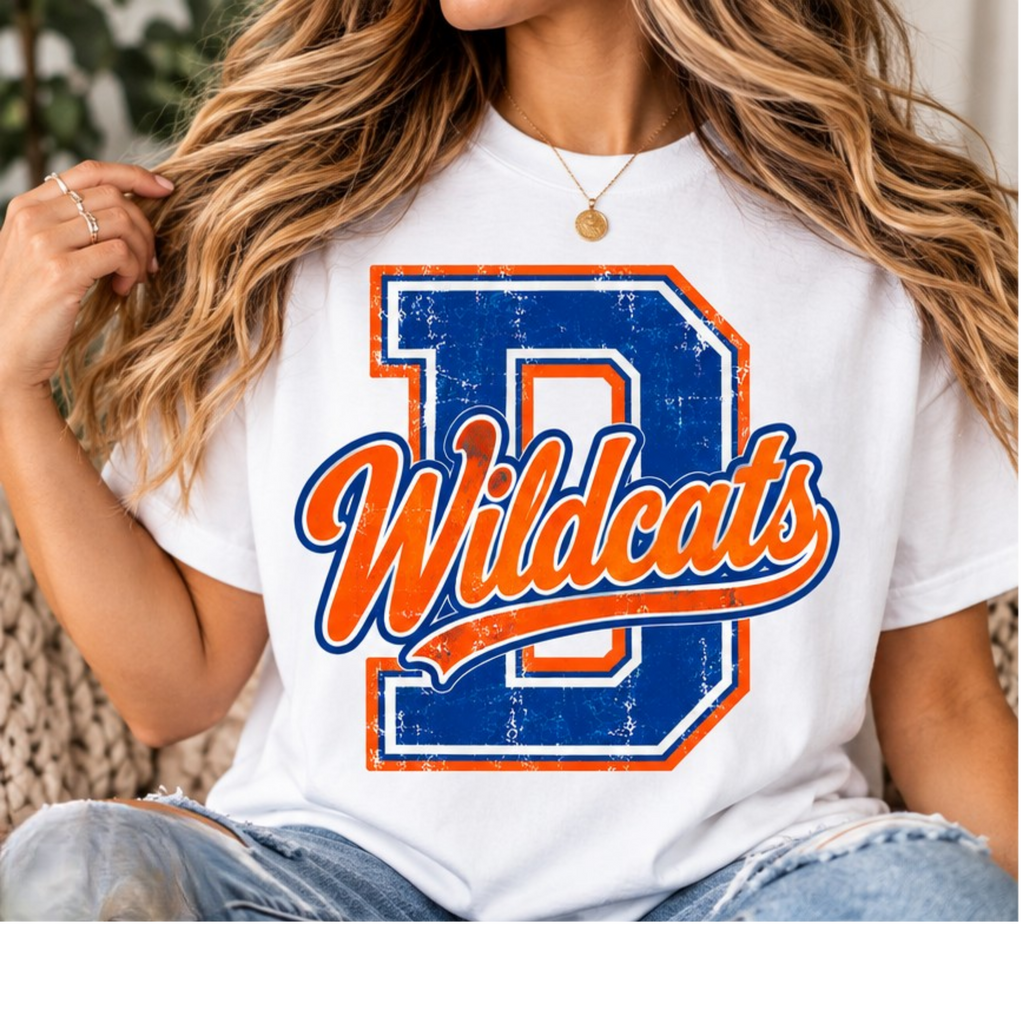 Retro School Spirit Apparel – Choose Your School & Colors