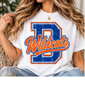 Retro School Spirit Apparel – Choose Your School & Colors