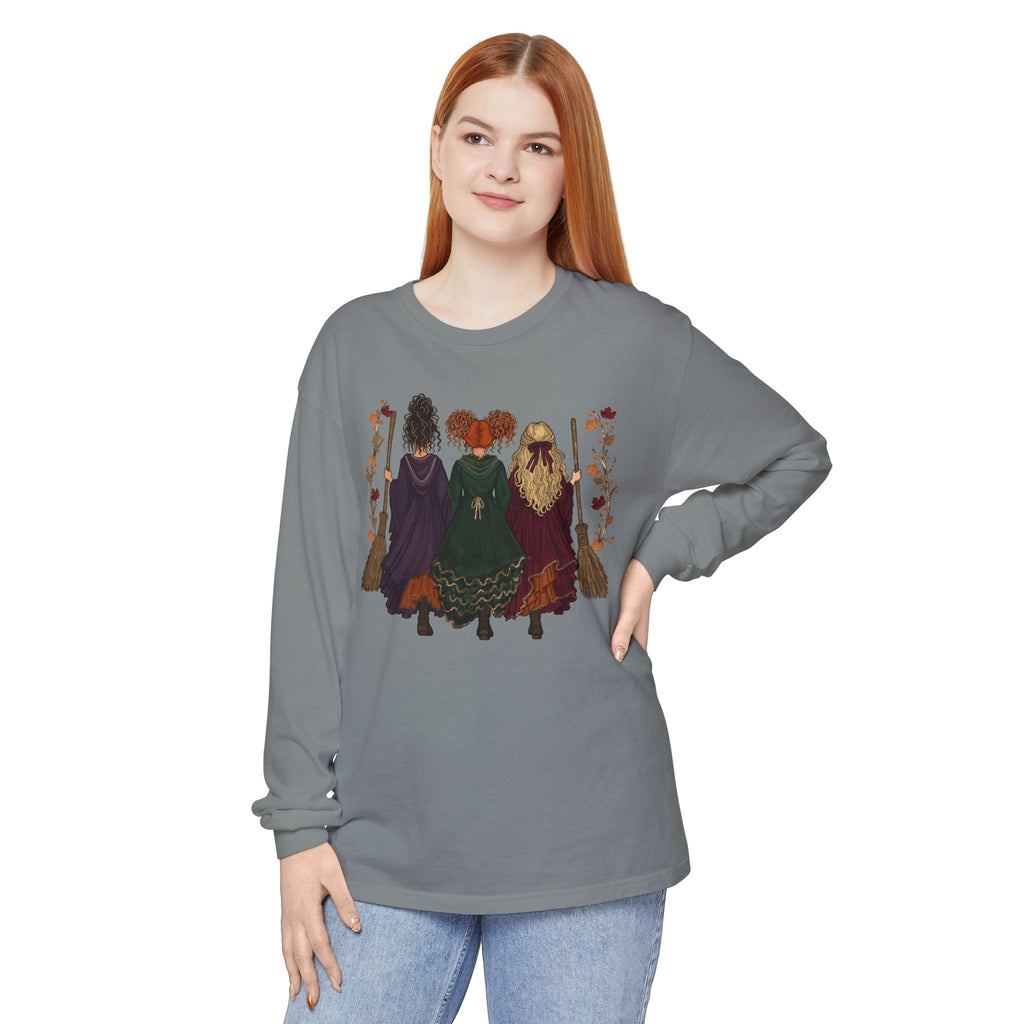 Witchy Sisters Halloween T-Shirt | Three Witches Fall Tee