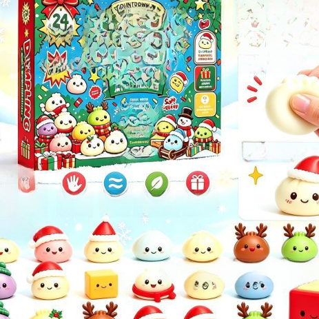 24-Day Christmas Squishy Surprise Advent Calendar