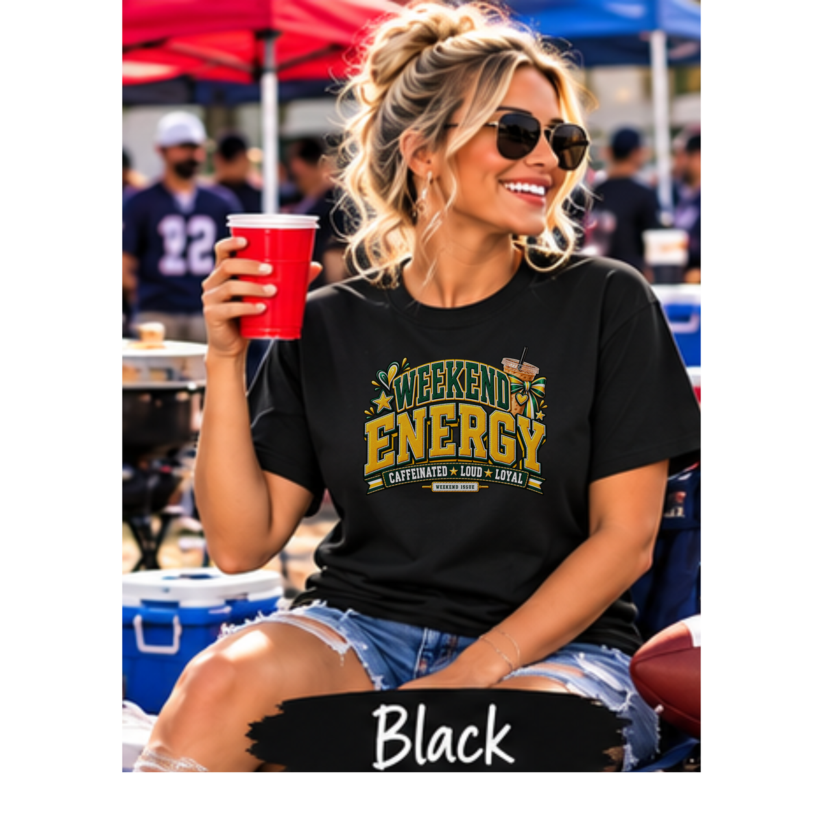 Weekend Energy Sports Shirt | Choose Your Team Colors