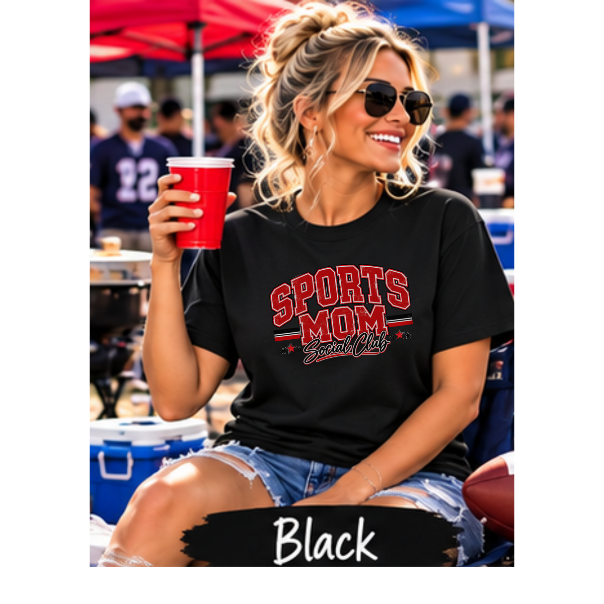 Sports Mom Social Club | Neutral & Team Colors | T-Shirt & Long Sleeve
