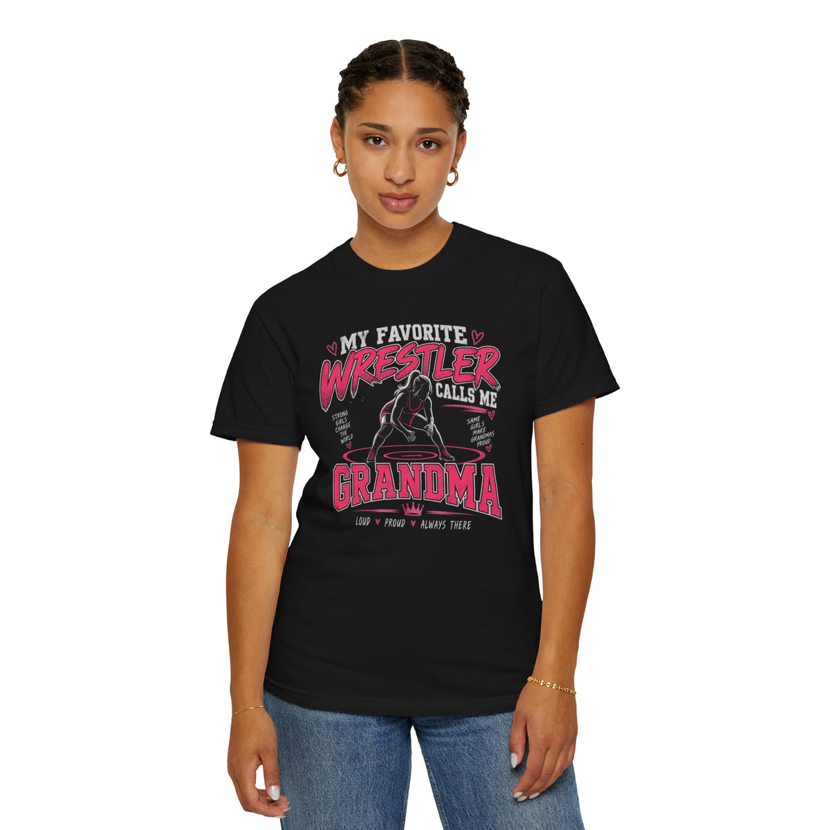 My Favorite Wrestler Calls Me Grandma T-Shirt | Wrestling Grandma Tee
