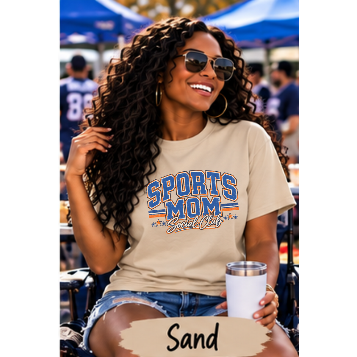 Sports Mom Social Club | Neutral & Team Colors | T-Shirt & Long Sleeve