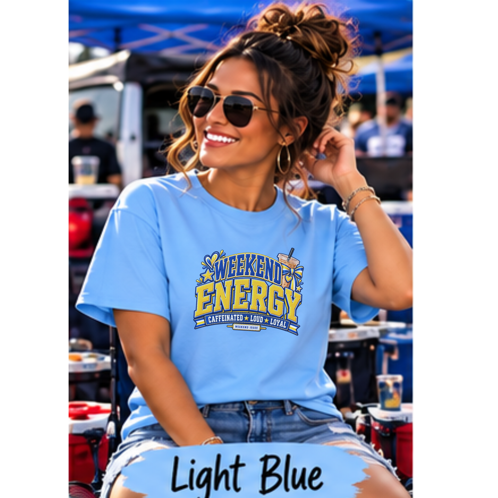 Weekend Energy Sports Shirt | Choose Your Team Colors