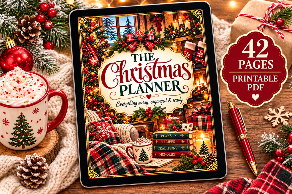 Christmas Planner Printable | 42-Page Holiday Planner PDF