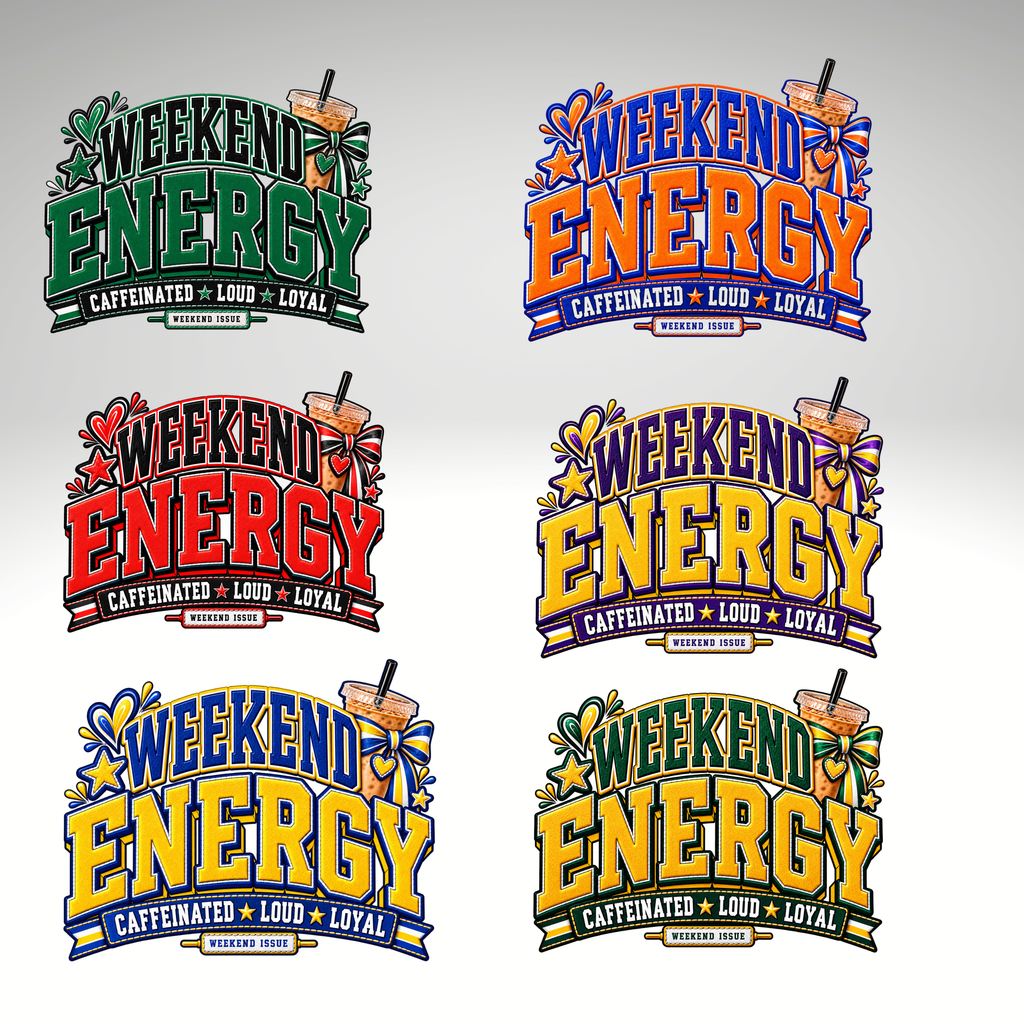 Weekend Energy Sports Shirt | Choose Your Team Colors