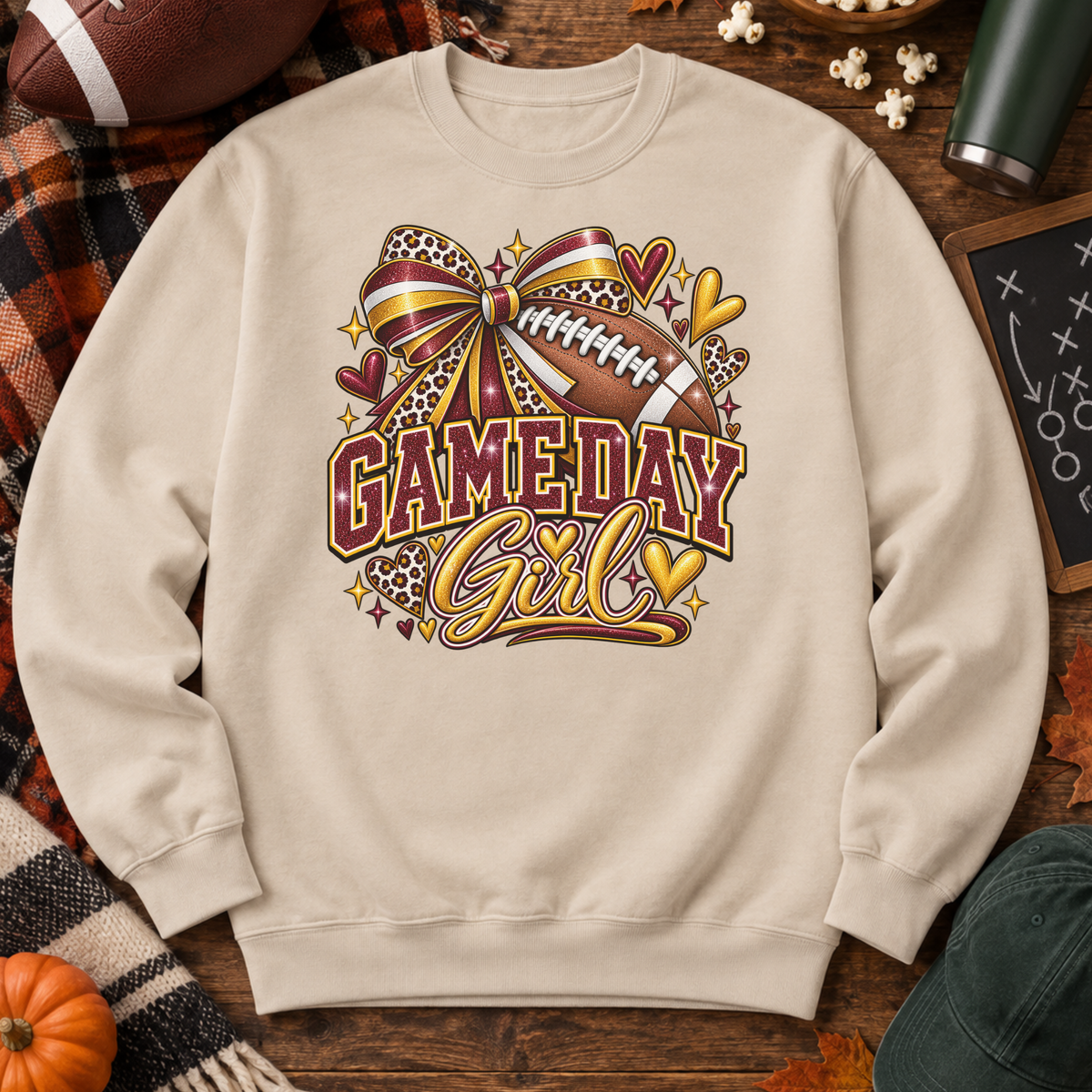 Game Day Girl Football Sweatshirt – Choose Your Colors