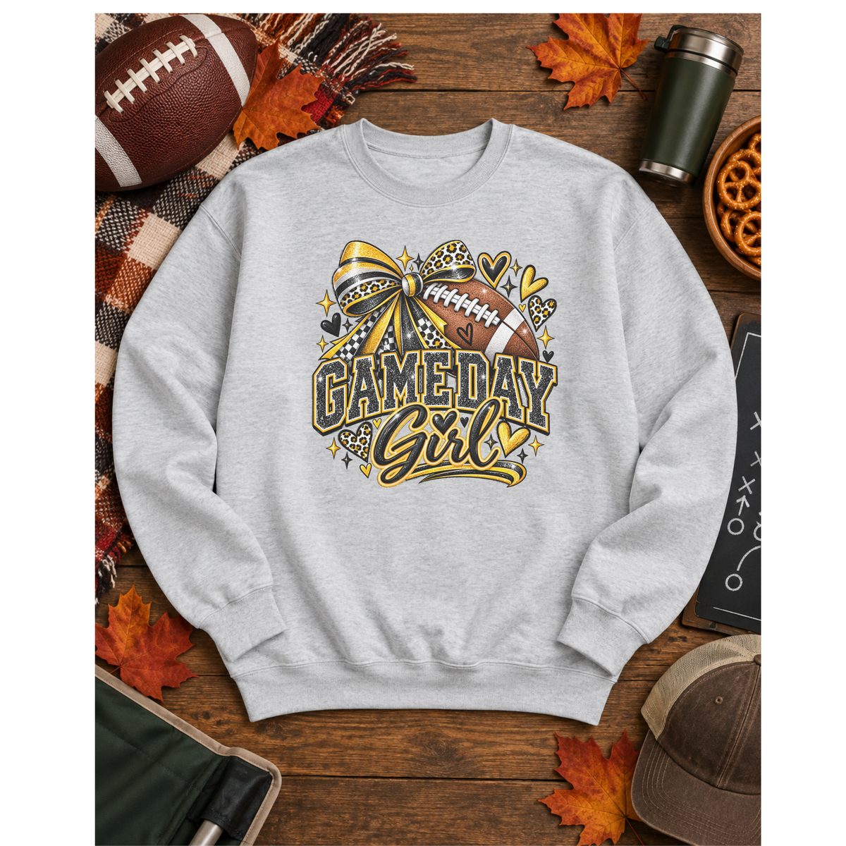 Game Day Girl Football Sweatshirt – Choose Your Colors