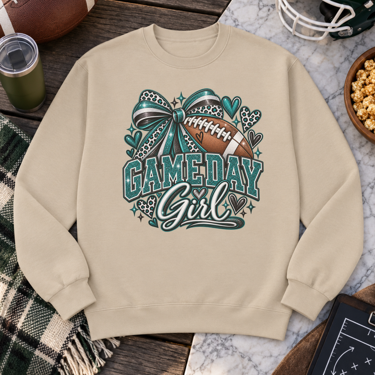 Game Day Girl Football Sweatshirt – Choose Your Colors