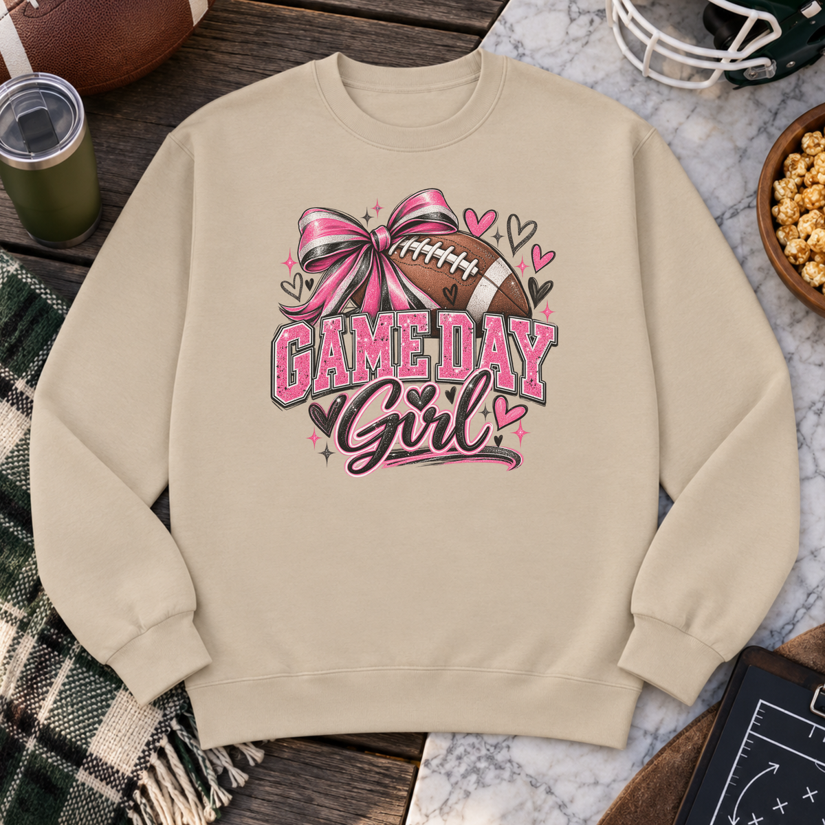 Game Day Girl Football Sweatshirt – Choose Your Colors