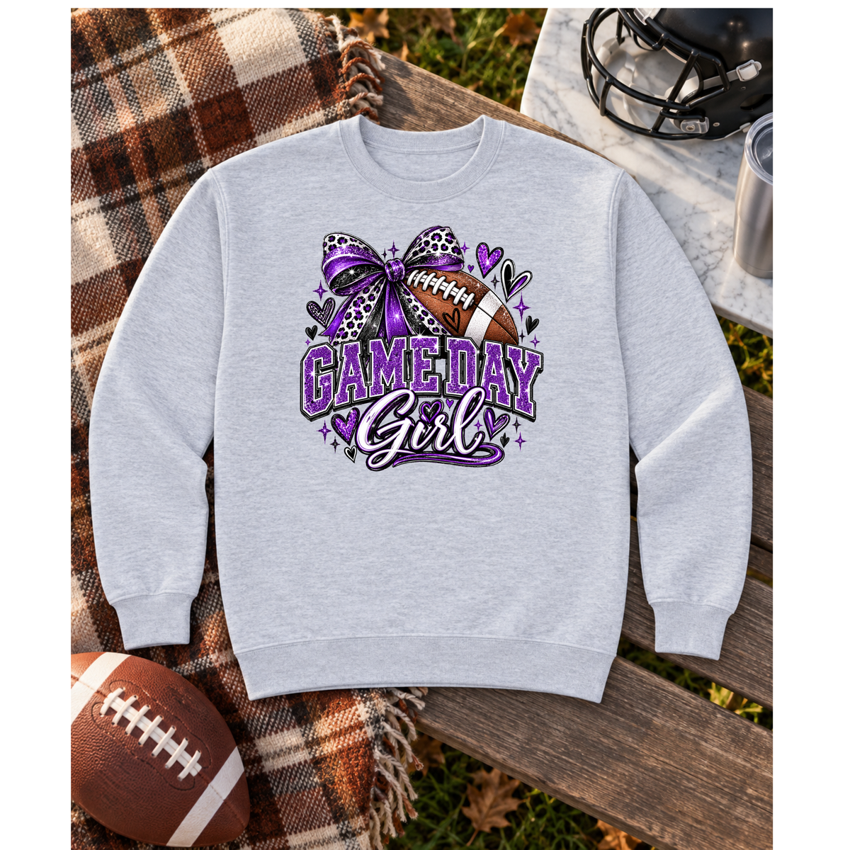Game Day Girl Football Sweatshirt – Choose Your Colors
