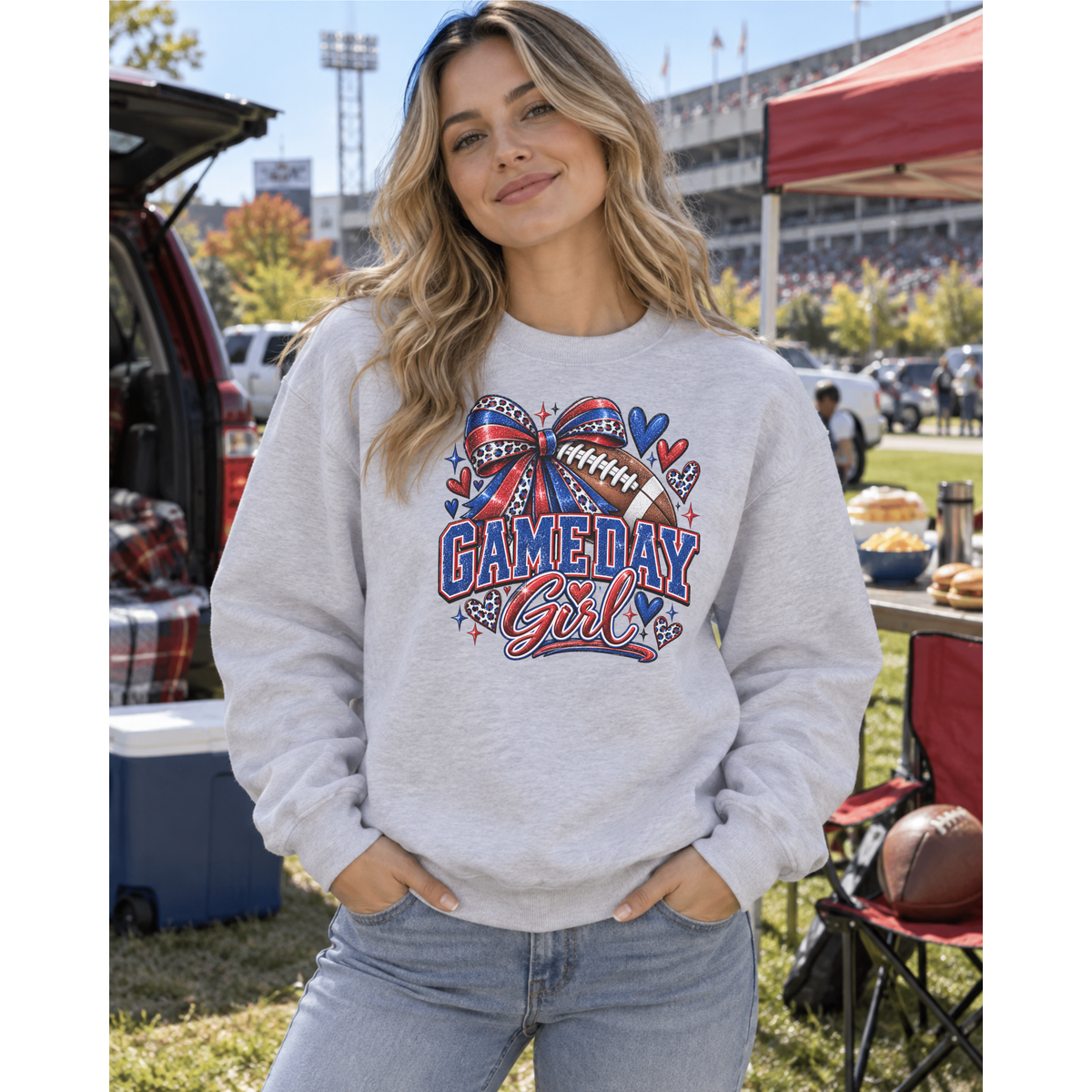 Game Day Girl Football Sweatshirt – Choose Your Colors
