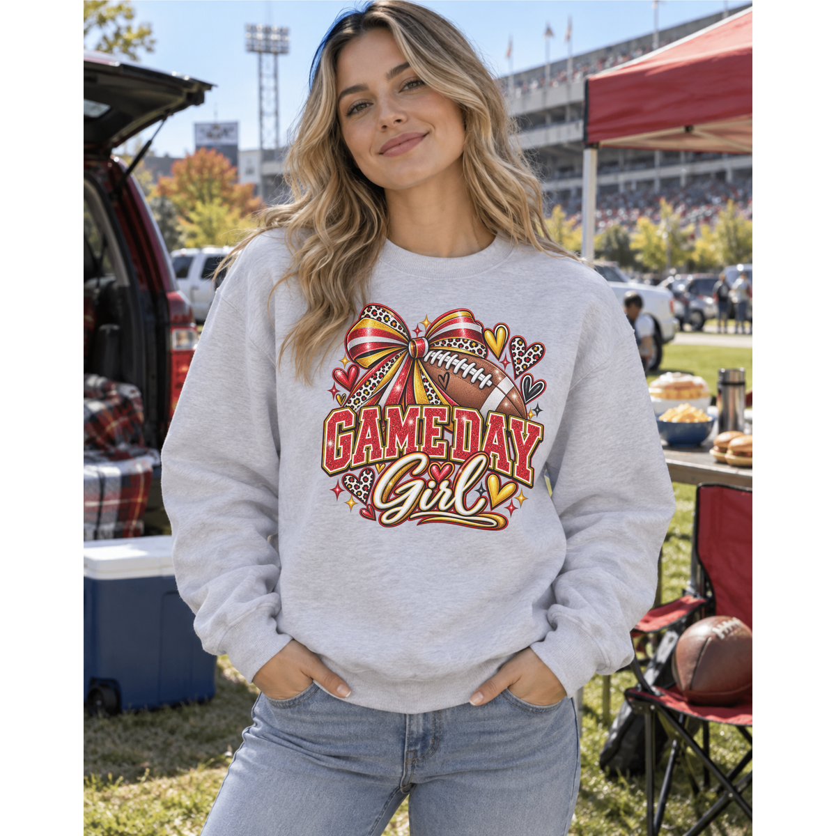 Game Day Girl Football Sweatshirt – Choose Your Colors