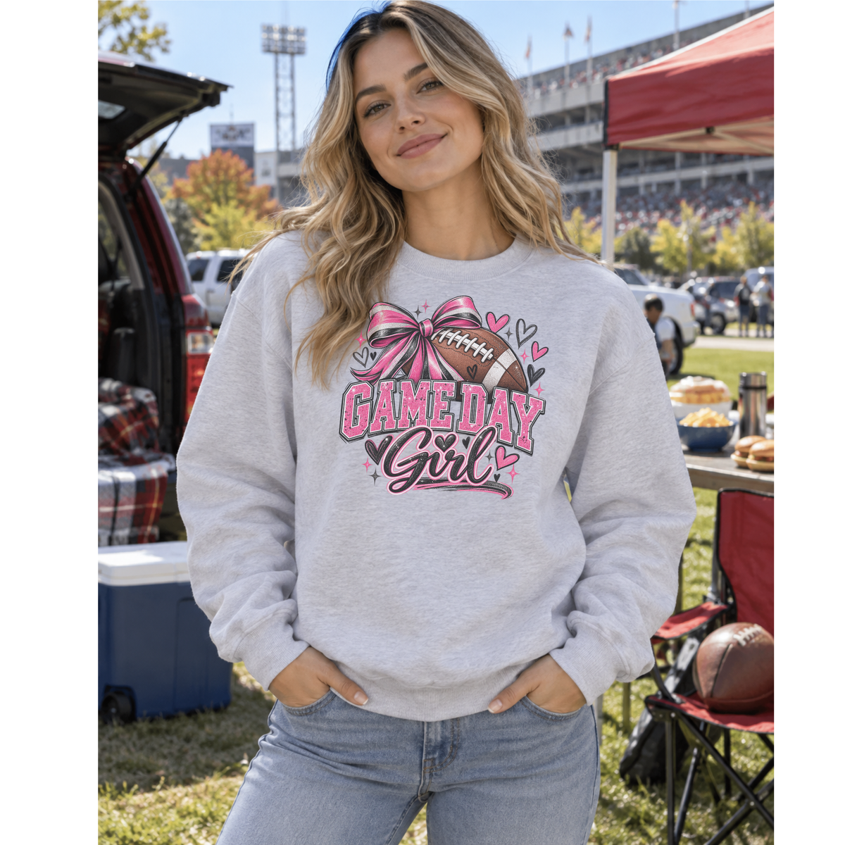 Game Day Girl Football Sweatshirt – Choose Your Colors