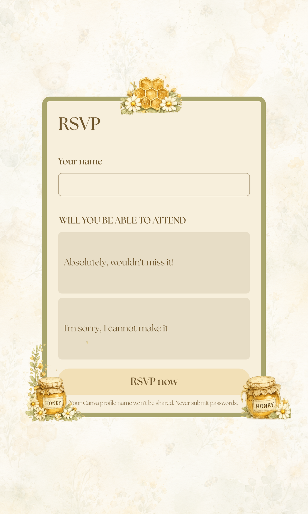 Editable Teddy Bear Digital Invitation Website | Online RSVP, Registry & Directions