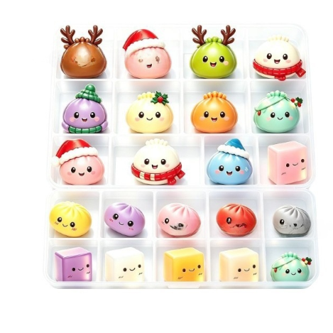 24-Day Christmas Squishy Surprise Advent Calendar